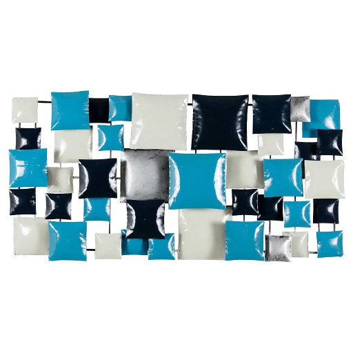 [PR80-08] Pimp Rectangle (80) - Bleu Clair + Bleu Foncé + Crème + Argent