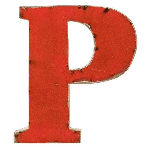 [LETT30-P] Lettre (30) - P - Mix Couleur