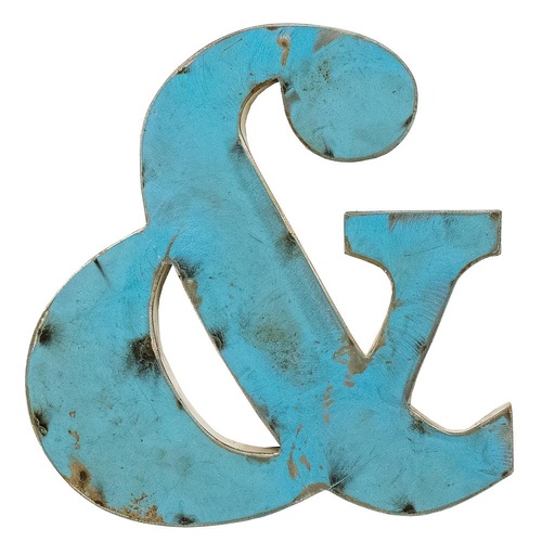 [LETT30-&] Lettre (30) - & - Mix Couleur