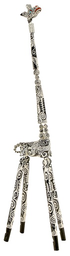 [GIDA150-03] Giraffe Dali (150) - Black + White