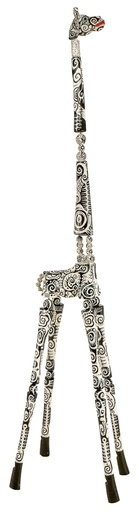[GIDA195-03] Giraffe Dali (195) - Black + White