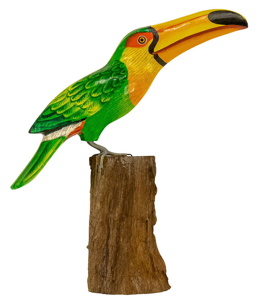 [TOUCW32] Toucan Wood (32) - Vert + Orange + Jaune
