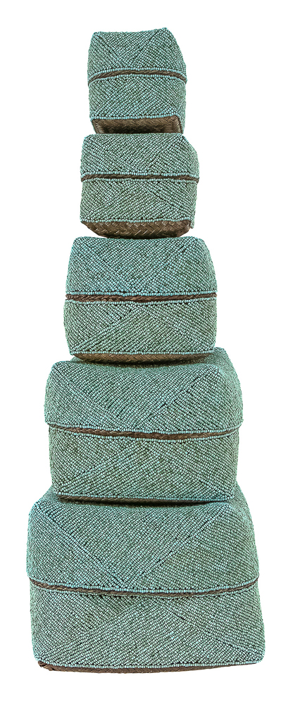 Boite Perlée (30) - Turquoise (Set de 5)