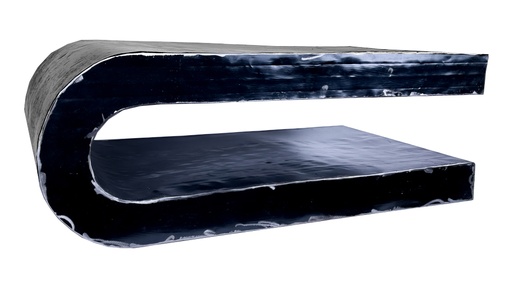 [TABLU80-04] Table Basse en U Up (80) - Noir