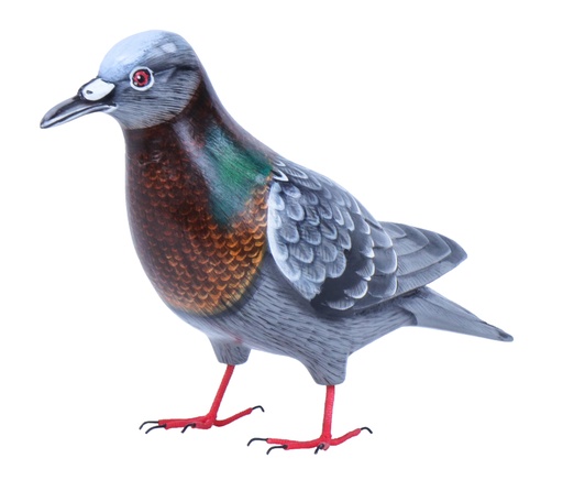 [PIGEONW18] Pigeon Wood (18) - Gris + Brun + Vert