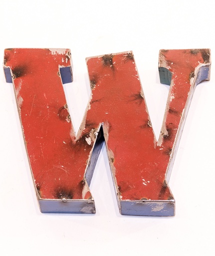 [LETT15-W] Lettre (15) - W - Mix Couleur