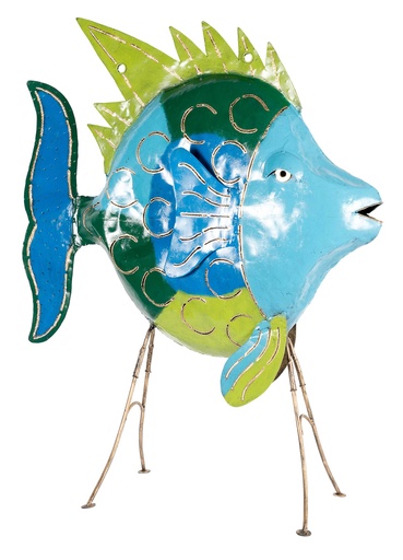 [FIDO150-02] Poisson Daurade (150) - Bleu Clair + Bleu Foncé + Vert Clair + Vert Foncé