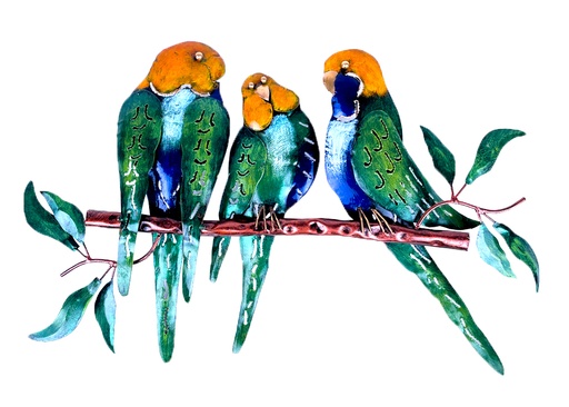 [P3BT50-01] Pimp 3 Birds On Tree (50) - Green + Yellow