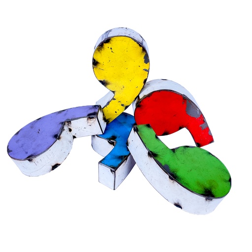 [LETT30-,] Lettre (30) - , - Mix Couleur