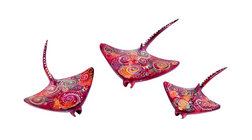 [MANTADA6-S3] Raie Dali (6) - Mix Couleur (Set de 3)