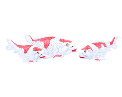[KOIW40-01-S3] Koi Wood (40) - White + Red (Set de 3)