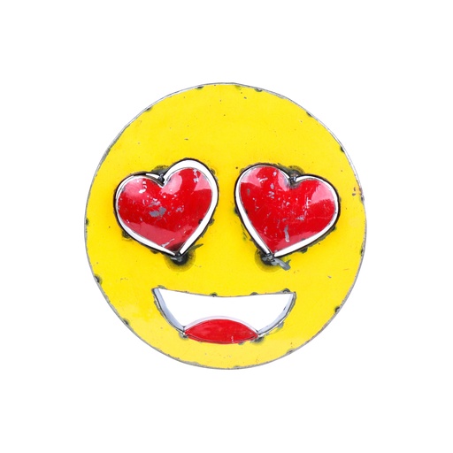 [EMOUP30-HEARTEYE] Emoji Upcycling (30) - 😍 - Visage souriant avec des yeux en forme de Cœur