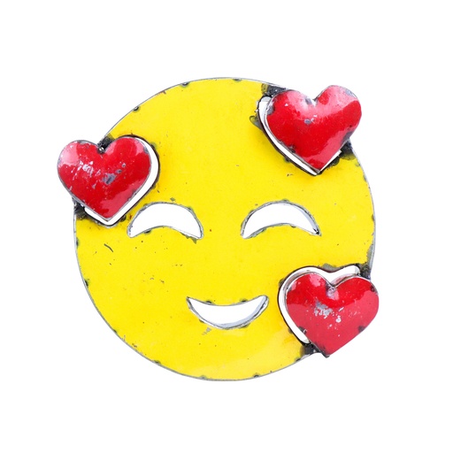 [EMOUP30-FACEHEARTS] Emoji Upcycling (30) - 🥰 - Visage souriant avec cœurs