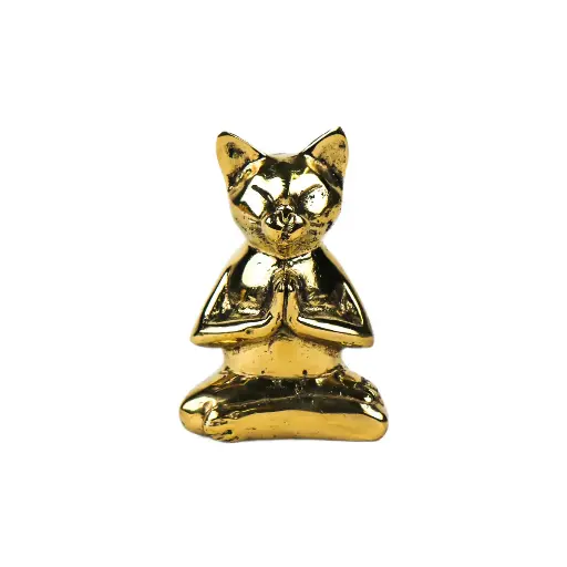 [CATYOGBZ13-01] Cat Yoga Bronze (13) - Gold