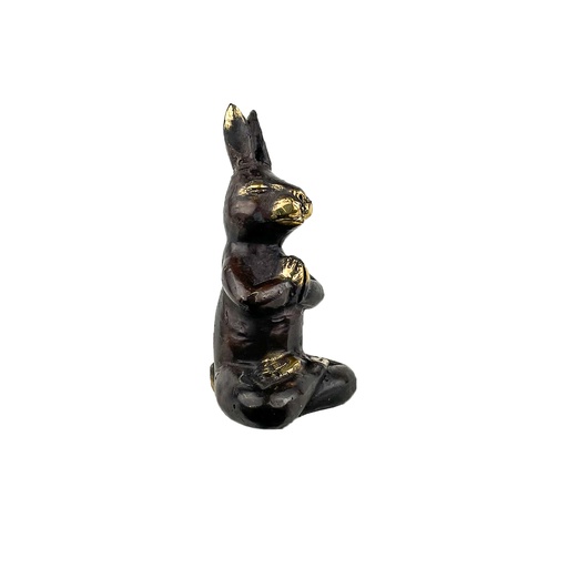 [RABBIYOGBZ13-02] Lapin Yoga Bronze (13) - Noir + Or