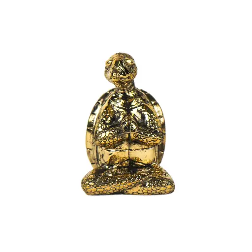 [TURTLYOGBZ10-01] Turtle Yoga Bronze (10) - Gold