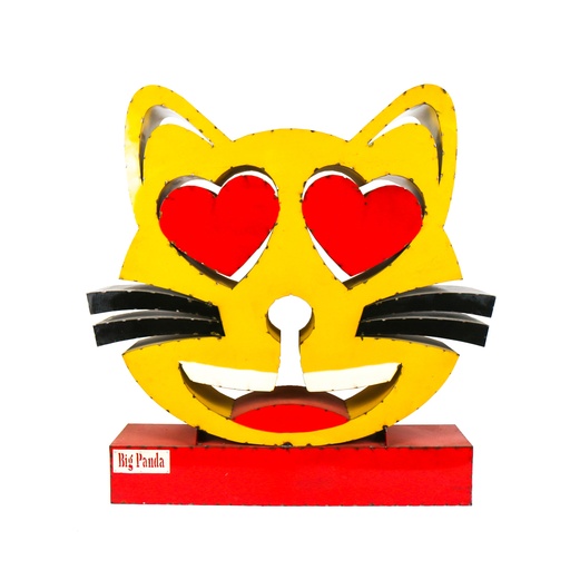 [EMO140-CATHEARTEYES] Emoji - 😻 - Chat souriant aux yeux en cœurs (140)
