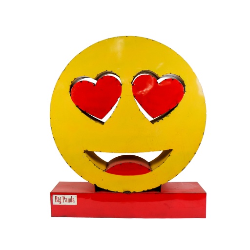 [EMO140-HEARTEYE] Emoji - 😍 - Visage souriant avec des yeux en forme de Cœur (140)