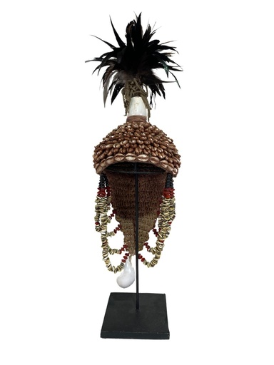 [PU018-HEADDRESS53] Headdress with Shell on Stand (53)