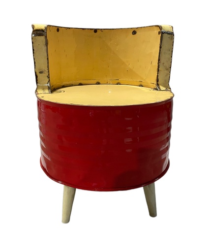 [PU027-ARMCHAIRUP75] Armchair Up - Red + Cream (75)