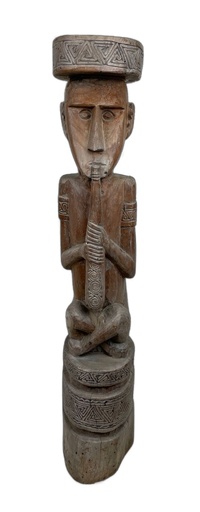 [PU089-STATIMOR96] Statue Timor - Homme Assis (96)