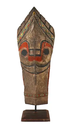 [PU116-STATUE80] Statue - Lion Batak sur Socle (80)