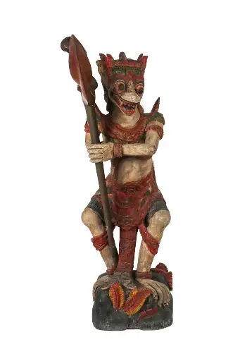 [PU119-STATUE61] Statue - Hanuman Portant un Keris (61)
