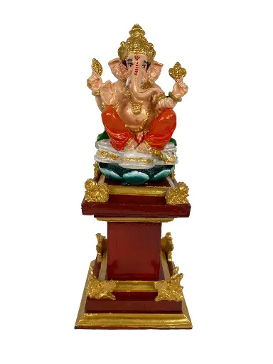 [PU181-STATUE34] Statue - Ganesh sur Socle (34)