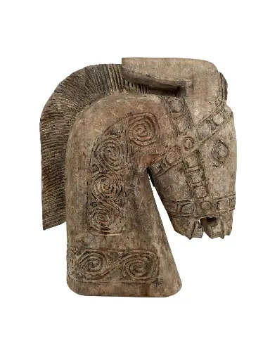 [PU200-HORSEHW46] Tête de Cheval Sculptée (46)