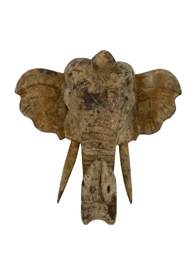 [PU203-ELEPHW20] Tête d'Éléphant à Suspendre (20)