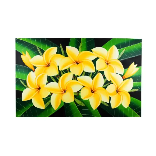 [PU245-PAINT85] Painting "Frangipani" - Yellow (85)
