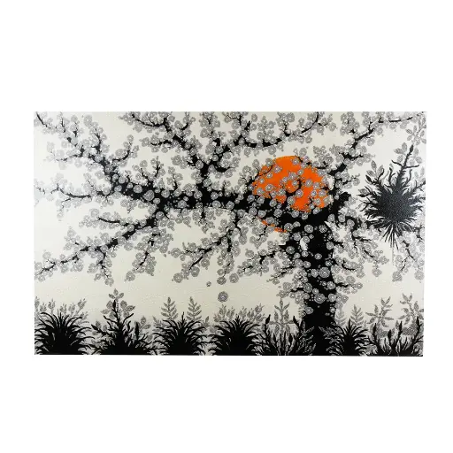 [PU250-PAINT85] Painting "Cherry Tree" - Grey (85)