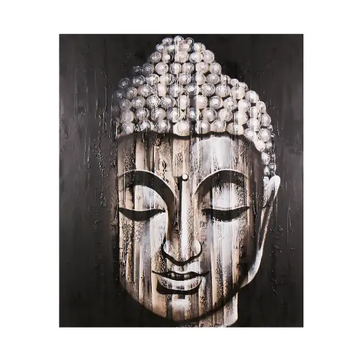 [PU260-PAINT120] Painting "Buddha" - Grey  (120)