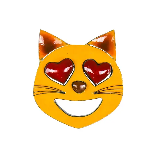[EMOUP30-CATHEARTEYES] Emoji Up (30) - 😻 - Smiling Cat with Heart-Eyes